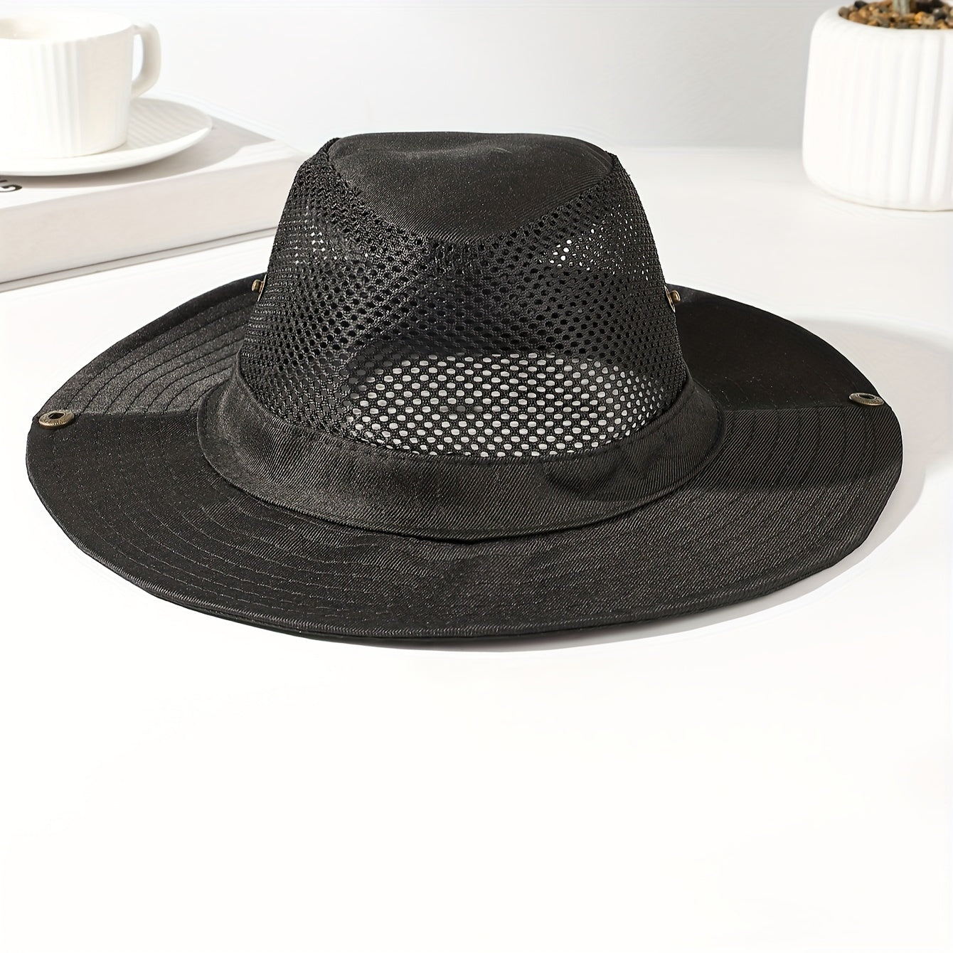 Large Brim Camouflage Sun Hat for Men - Ultimate Outdoor Protection with Cool and Handsome Style - Woven, Hand Washable, Ideal for Fishing, Work, Dry Farming, and Fisherman Activities