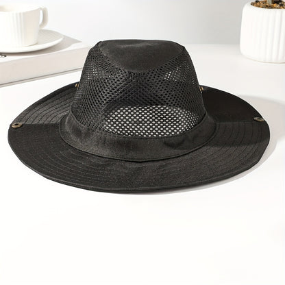 Large Brim Camouflage Sun Hat for Men - Ultimate Outdoor Protection with Cool and Handsome Style - Woven, Hand Washable, Ideal for Fishing, Work, Dry Farming, and Fisherman Activities