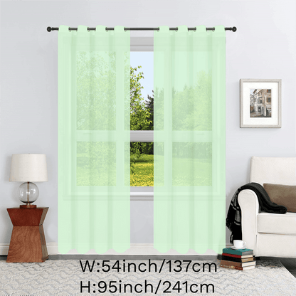 1pc Solid Lightweight Voile Sheer Curtain Panel - Soft, Light-Filtering, Grommet Top, Easy Hang - Perfect for Living Room, Dining Room Home Decor, Filtering Natural Light, Enhancing Interior Ambiance