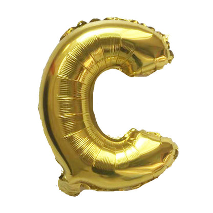 1pc Golden Letters Aluminum Film Number Balloons (16 "), Birthday Party Decoration