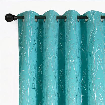 1pc, Blackout Curtain Grommet Top Curtain For Living Room Office Home Decor, 12 Colors Available, 52*84in