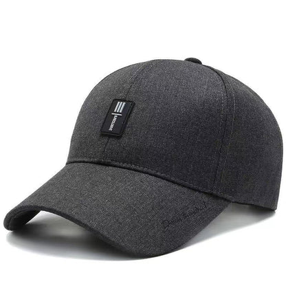 Stylish Men's Embroidered Letter Black Baseball Cap - Classic Fashion Headwear for Gift Giving, Casual Daily Wear, and Outdoor Activities