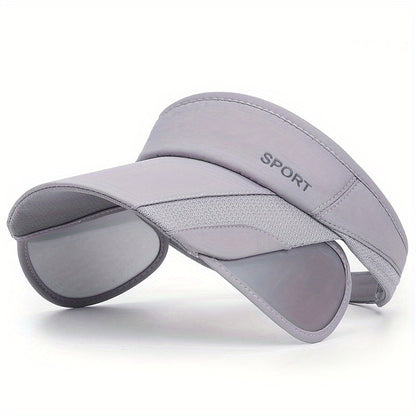 Quick-Fit Retractable Visor Cap - Wide-Brim Sunshade for Golf, Beach & Tennis - UV-Blocking, Ventilated, Anti-UV Protection - Ideal for Men & Womens Outdoor Adventures