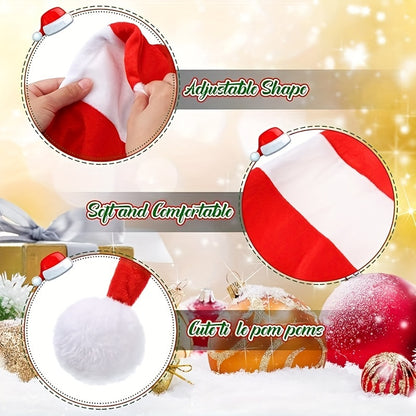 1 Extra Long Fun Party Christmas Hat for Men and Women, DIY Various Shapes, Cute Santa Claus, Ideal Gift