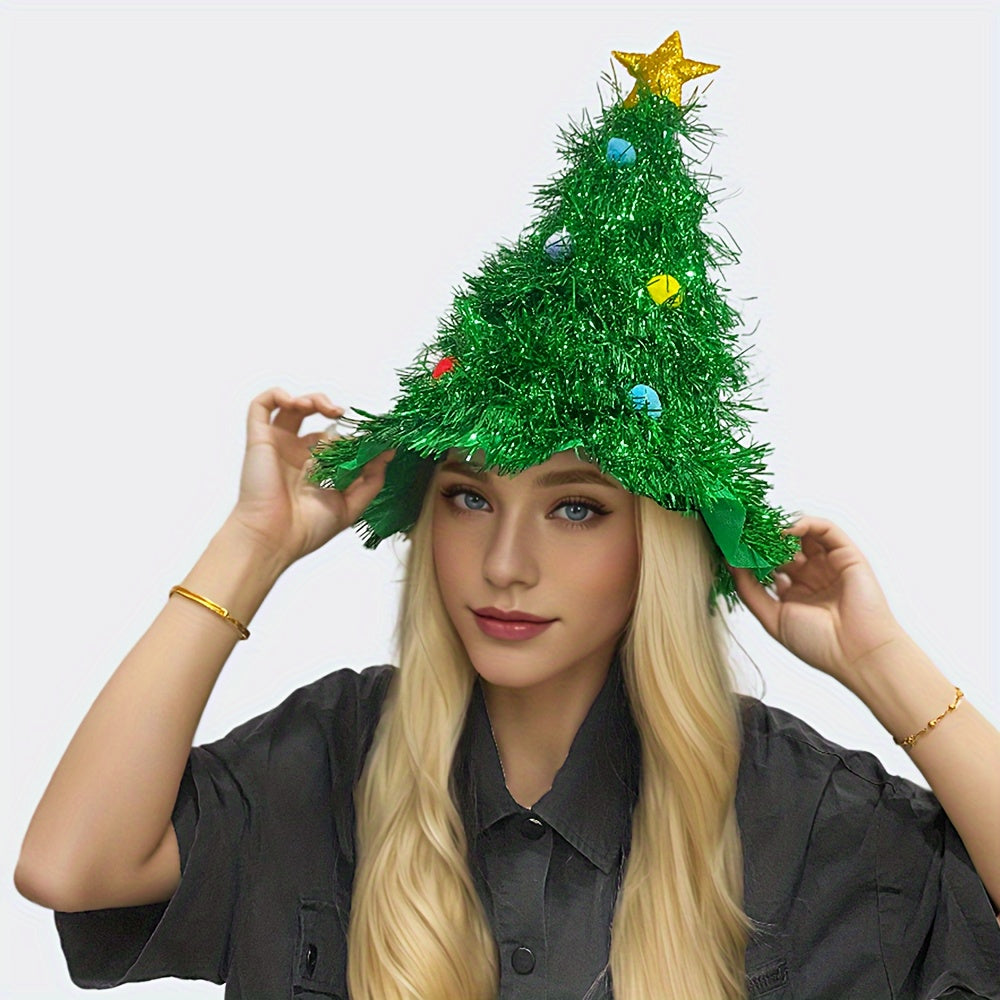 Festive Christmas Tree Hat - Adorable Decor for Holiday Cheer - Perfect Photography Prop & Unique Easter Gift for Party Fun