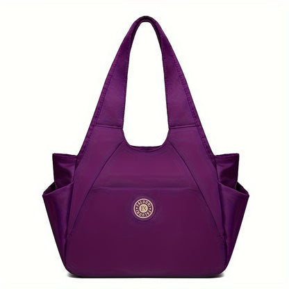 Large Capacity Nylon Travel Tote Bag For Women, Single Shoulder Bag For Beach, Hiking, And Travel