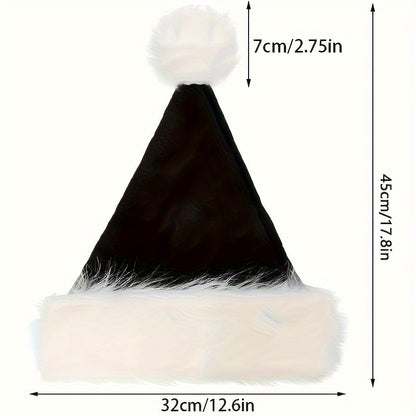 1pc, 4 Colors, Cute Fluffy Christmas Hat, Halloween Cosplay Costume Props, Party Decors Photography Props, Stage Performance Accessories For Family Friends, Ideal choice for Gifts for stocking stuffers