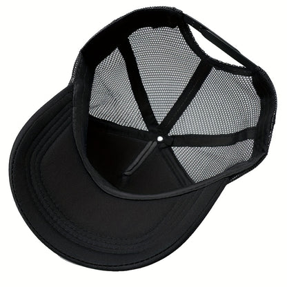 Retro Rooster Print Curved Brim Baseball Cap - Breathable Mesh Trucker Hat with Snapback Closure, Perfect for Casual Leisure Outdoor Sports, Unisex Fashion Accessory for Summer, Spring, and Fall