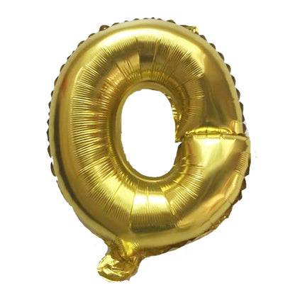1pc Golden Letters Aluminum Film Number Balloons (16 "), Birthday Party Decoration
