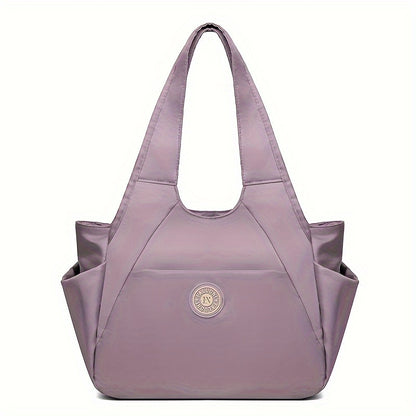 Large Capacity Nylon Travel Tote Bag For Women, Single Shoulder Bag For Beach, Hiking, And Travel