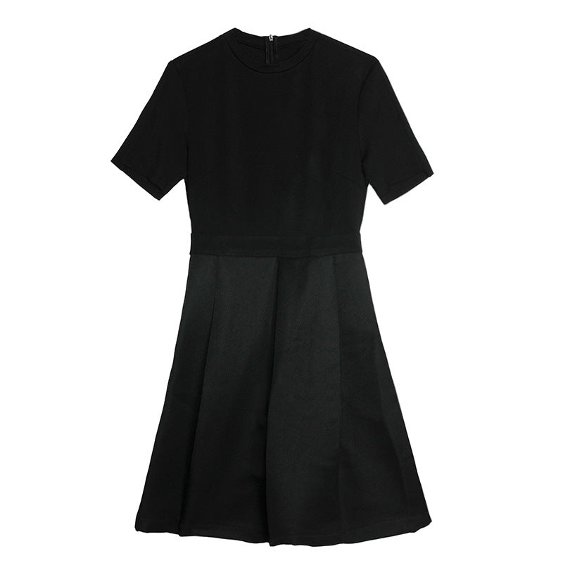 Spring and summer 2023 new European and American women's fashion classics Hepburn style versatile little black dress slimming dress dress