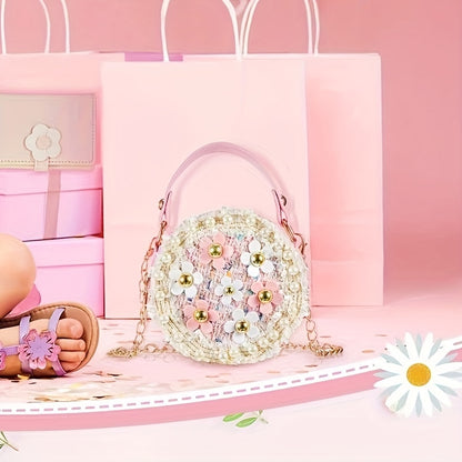 [Fast Arrival] 3-Piece Outus Flower Clutch Wallet Set: Includes Glasses Case, Wallet, and Mini Shoulder Bag with Floral Design