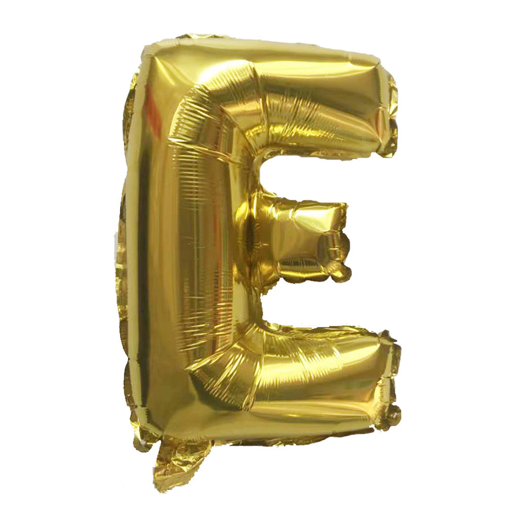 1pc Golden Letters Aluminum Film Number Balloons (16 "), Birthday Party Decoration