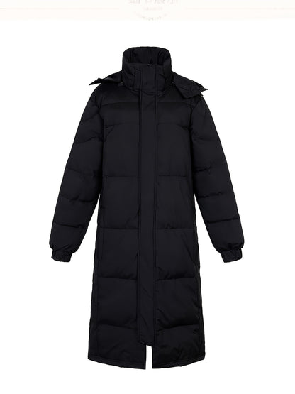 Stylish Mens Quilted Hooded Jacket - Insulated Down Filled for Ultimate Warmth & Comfort - Mid-Length Comfy Coat Perfect for All-Weather Fall Winter Outdoor Adventures - Modern & Versatile