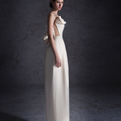 Light Wedding Dress  New Bridal Sling Satin Texture Wedding Veil Small Dress Wedding Dress Other Poly