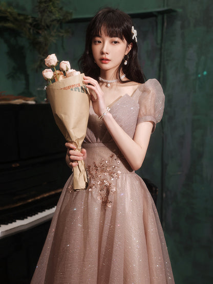 VAKKV Evening Dress Women's High-End Art Exam Host Graduation Adult Ceremony Light Luxury Minority  Bridesmaid Dress High-End Engagement Dress