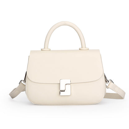 2025 Bag popular autumn new temperament saddle bag niche high sense contrasting color messenger bag popular versatile bag women