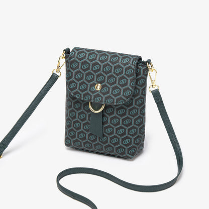 2025 Korean version of the new women's bag factory wholesale fashion printing trend women's bag women's shoulder oblique span bag vertical mobile phone bag
