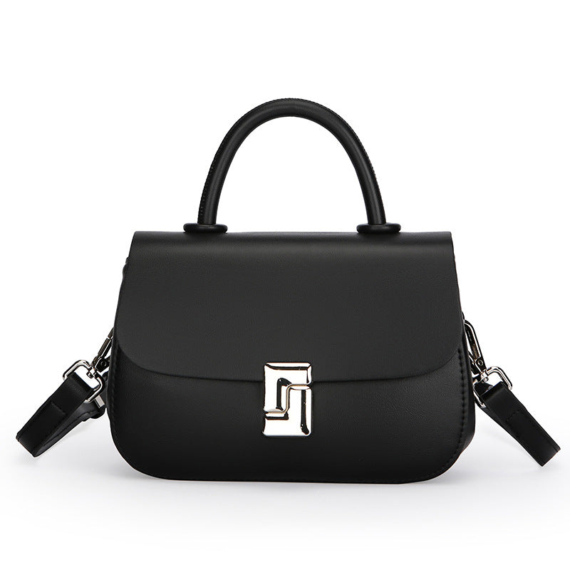 2025 Bag popular autumn new temperament saddle bag niche high sense contrasting color messenger bag popular versatile bag women