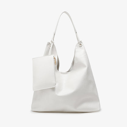 2025 n simple retro large-capacity bag women's popular new fashion commuter tote bag casual texture single shoulder axillary