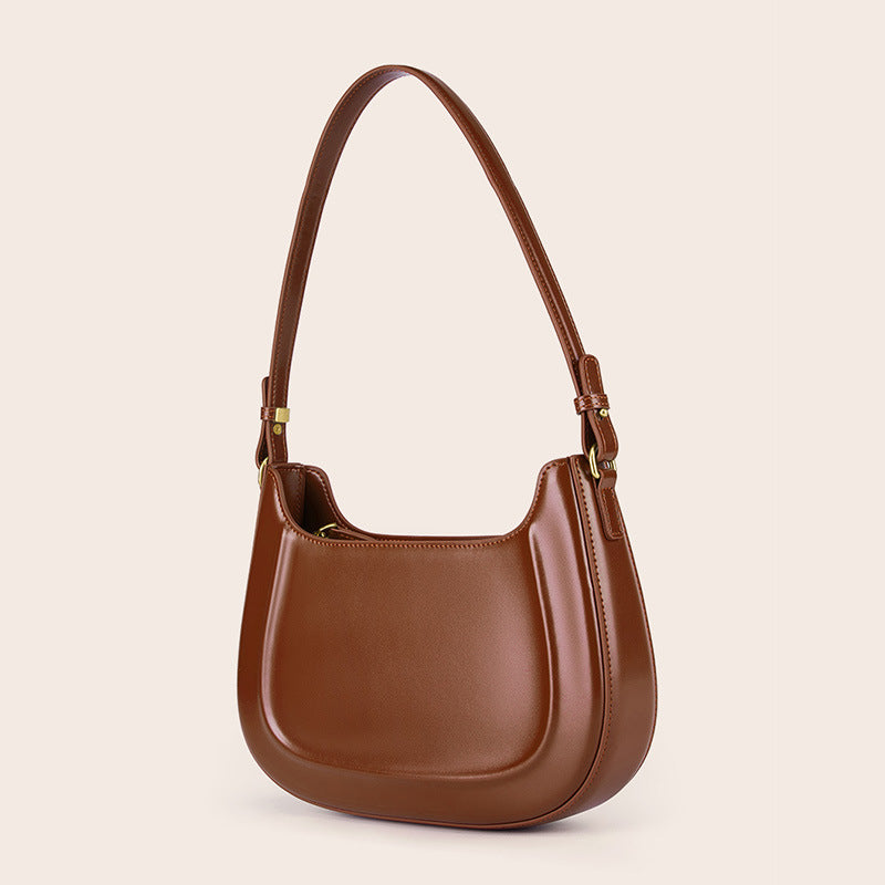 2025 Vintage saddle bag red wedding bag popular new autumn and winter leather women's bag shoulder messenger bag