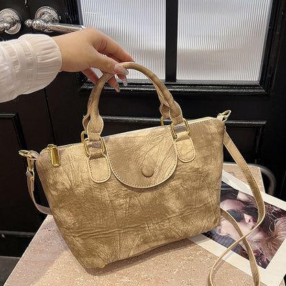VAKKV 2025 popular new fashion smudge handbag high texture large capacity simple Popular style shoulder messenger bag
