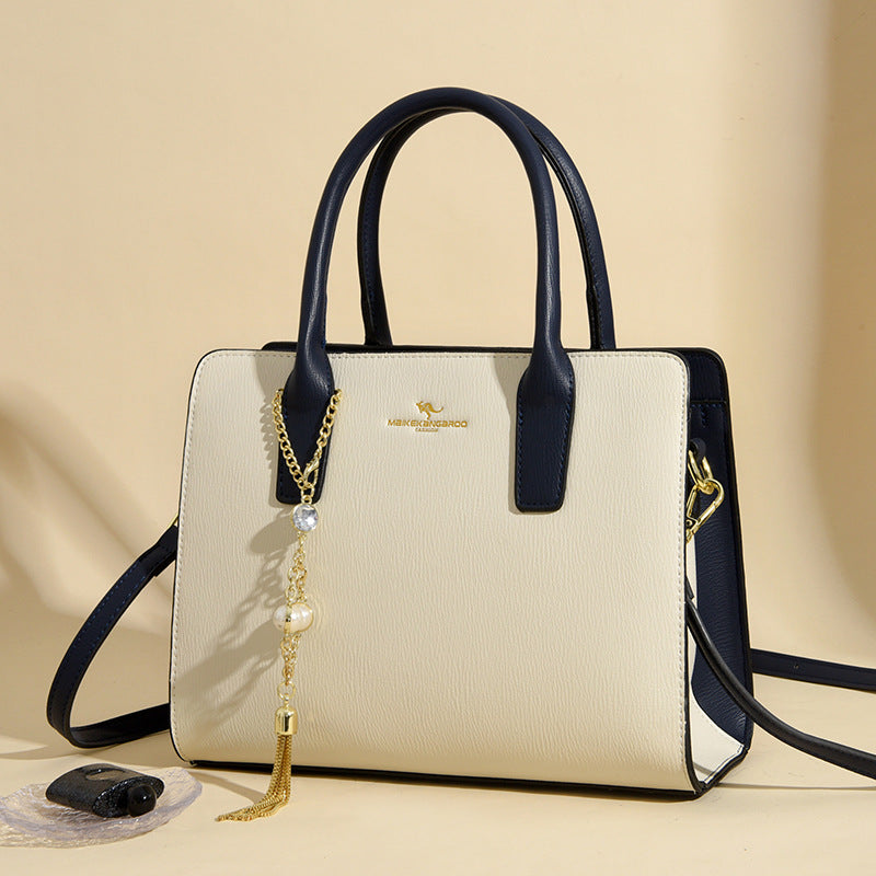 2025 Women's handbag fashionable and simple large-capacity bag  new middle-aged mother bag versatile commuter handbag