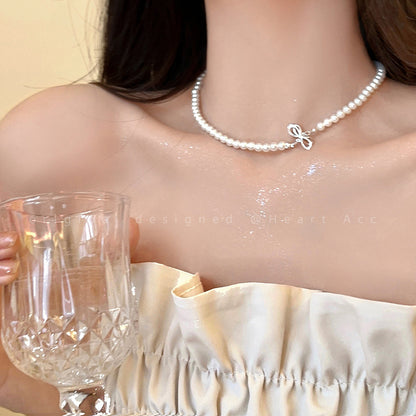 Butterfly Tassel Necklace for Women South Korea Light Luxury High-Grade Clavicle Chain  New Popular Minority All-Match Ornament