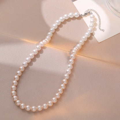 Necklace for Women Fever Same Style Shijia Pearl Clavicle Chain New Graceful and Fashionable Personalized Japanese and Korean Style Necklace