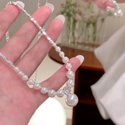 Best-Seller on Douyin-Quilt Necklace for Women Light Luxury Minority Design High-Grade Clavicle Chain Simple Accessories Pendant New