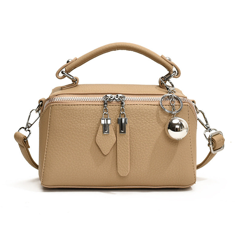 VAKKV 2025 Cross-border popular new handbag women's high-end fashion shoulder messenger bag large capacity Boston pillow bag