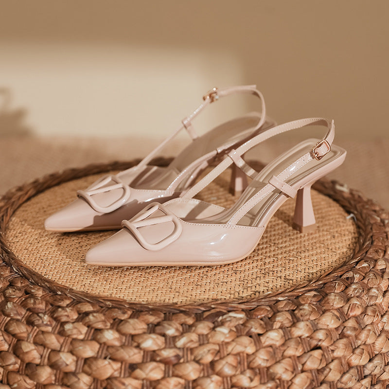 Grape Mom High Heels Women's Stiletto Heel High-Grade Fashion Shoes Sandals Women's Fashion Huizhou Women's Shoes  Spring and Summer