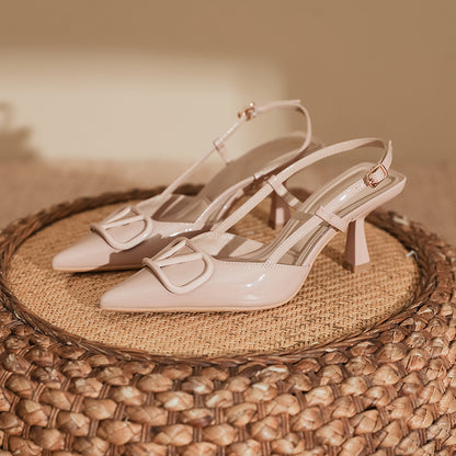 Grape Mom High Heels Women's Stiletto Heel High-Grade Fashion Shoes Sandals Women's Fashion Huizhou Women's Shoes  Spring and Summer