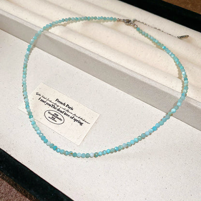 New Chinese Style Light Luxury Agate Pearl Crystal Necklace Versatile High-Grade Clavicle Chain Niche Ethnic Style Jewelry Wholesale