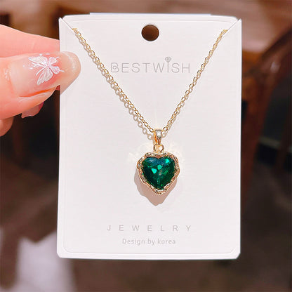 18K Thick Gold Color Retaining Quality Affordable Luxury Style Pearl Shell Necklace Korean Style Affordable Luxury Fashion High-Grade Clavicle Necklace