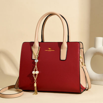 2025 Women's handbag fashionable and simple large-capacity bag  new middle-aged mother bag versatile commuter handbag