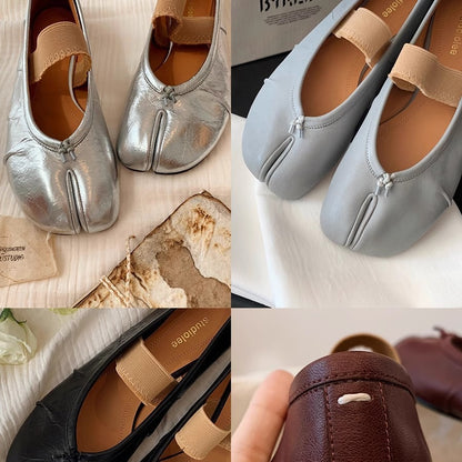 2025 Spot, Grape Mom, Berlin Dream~ Stylish shallow mouth with thin and soft split-toed shoes for women