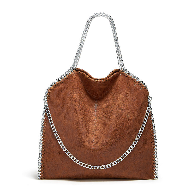 2025 Women's bag new chain bag  fashion brand S handbag simple folding women's bag M shoulder bag casual satchel