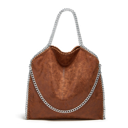 2025 Women's bag new chain bag  fashion brand S handbag simple folding women's bag M shoulder bag casual satchel