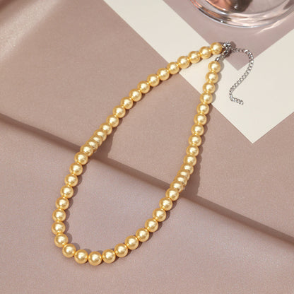 Necklace for Women Fever Same Style Shijia Pearl Clavicle Chain New Graceful and Fashionable Personalized Japanese and Korean Style Necklace