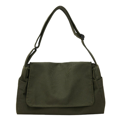 VAKKV Shoulder bag women's  new student sports messenger bag men's Korean version ins canvas messenger bag couple backpack