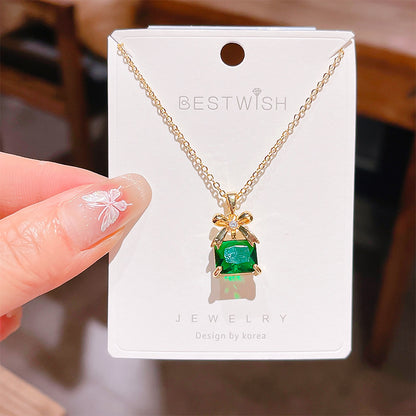 18K Thick Gold Color Retaining Quality Affordable Luxury Style Pearl Shell Necklace Korean Style Affordable Luxury Fashion High-Grade Clavicle Necklace