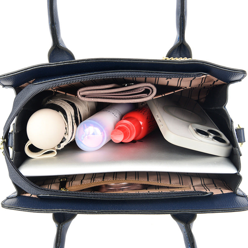 2025 Women's handbag fashionable and simple large-capacity bag  new middle-aged mother bag versatile commuter handbag