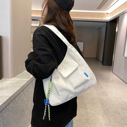 VAKKV New women's bag wholesale large-capacity tote bag women's fashion simple contrasting color shoulder bag casual commuter handbag