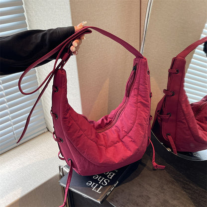 VAKKV 2025 Korean version of trendy casual large-capacity dumpling bag women's popular new fashionable versatile underarm bag commuter women's bag