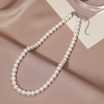 Necklace for Women Fever Same Style Shijia Pearl Clavicle Chain New Graceful and Fashionable Personalized Japanese and Korean Style Necklace