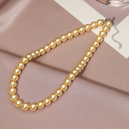 Necklace for Women Fever Same Style Shijia Pearl Clavicle Chain New Graceful and Fashionable Personalized Japanese and Korean Style Necklace