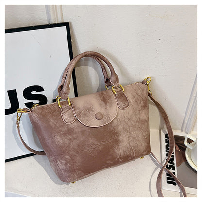 VAKKV 2025 popular new fashion smudge handbag high texture large capacity simple Popular style shoulder messenger bag