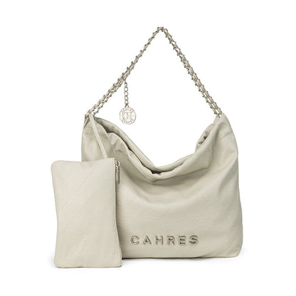 2025 niche design, underarm chain bag, single shoulder mother and child bag, simple soft leather, large-capacity tote bag, commuter women's bag.