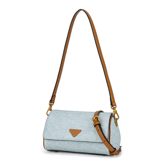 2025 Crossbody bucket round bucket bag popular new niche fashion crossbody bag women's Korean version simple shoulder small bag ins